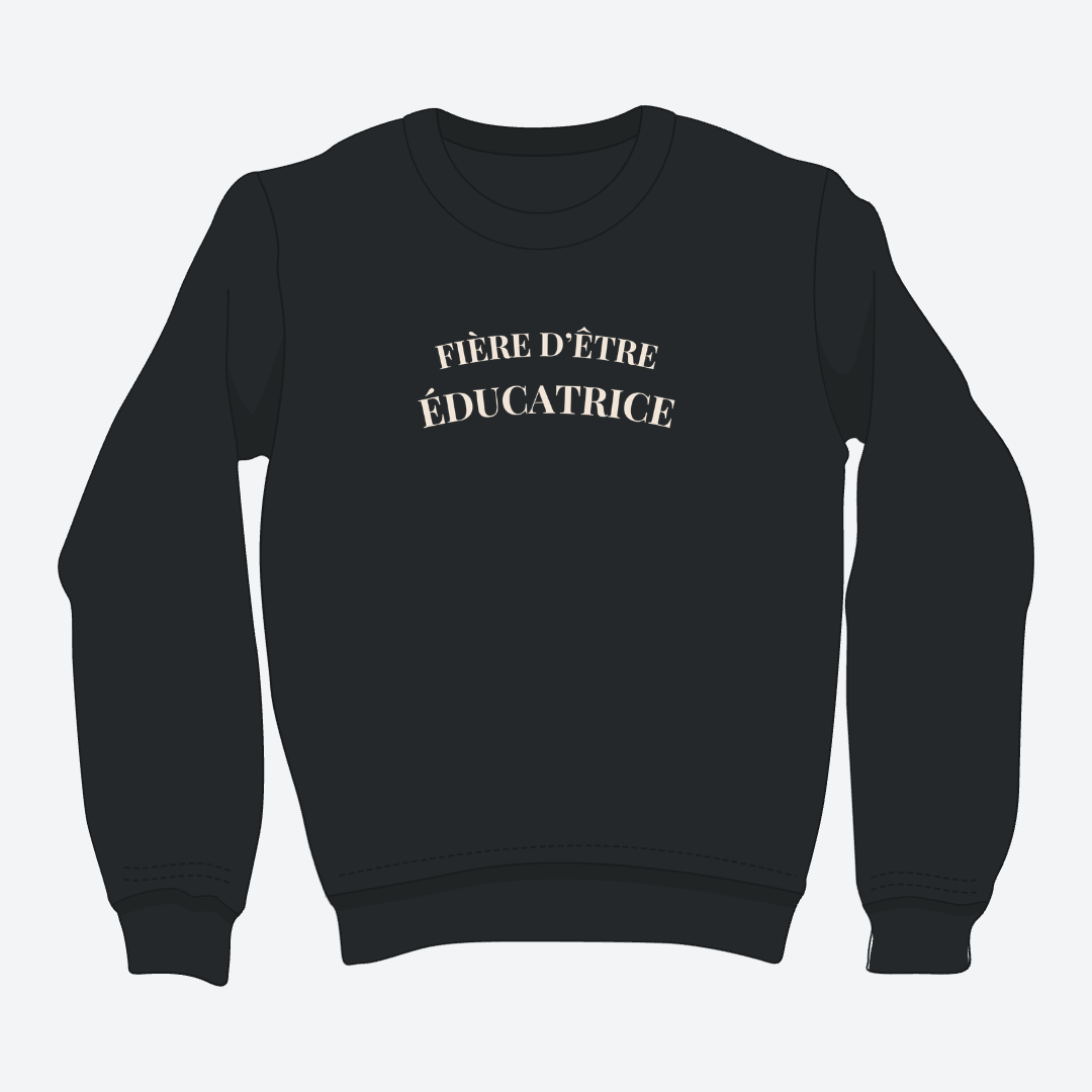 Crewneck - Educatrice - Minimaliste *formulation feminine*