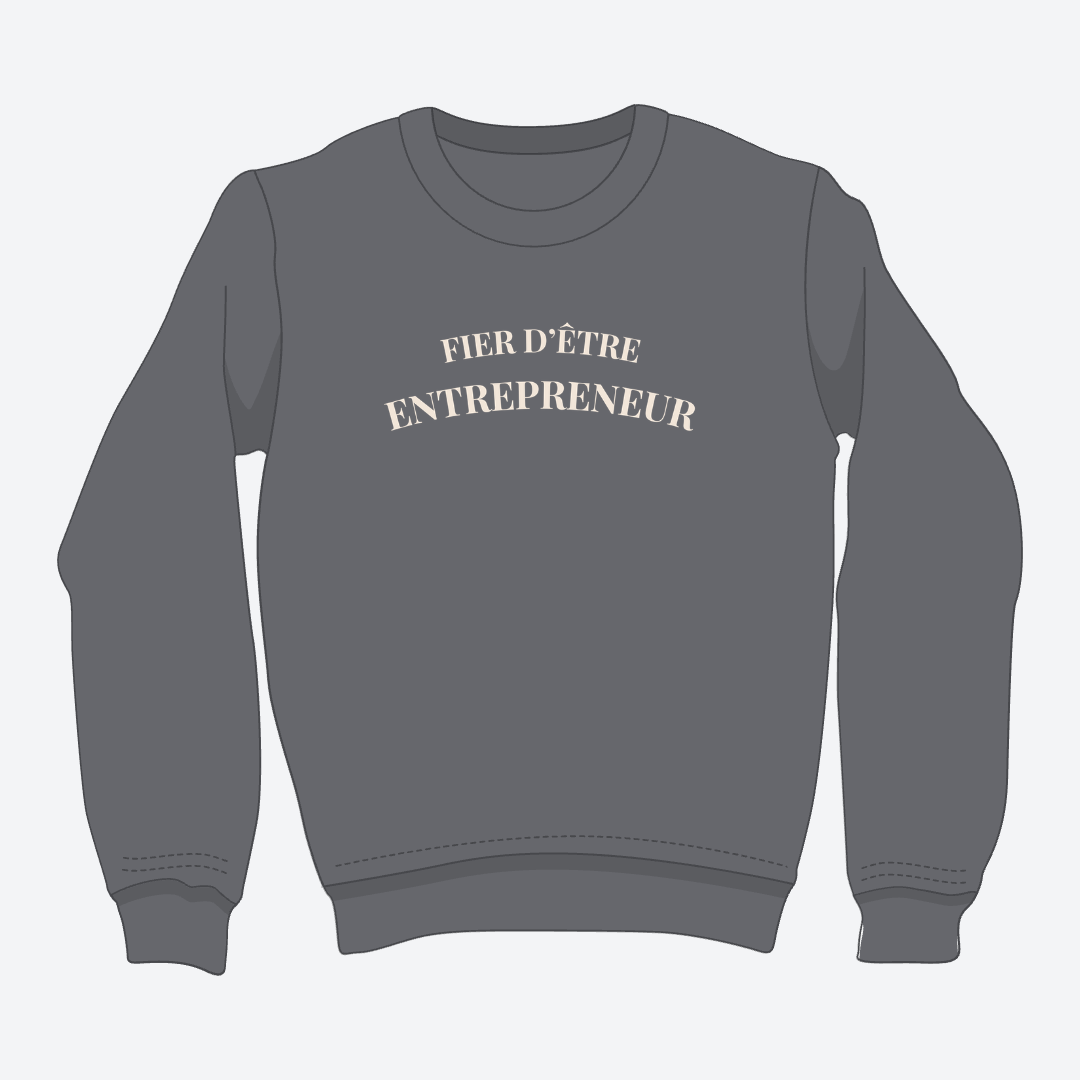 Crewneck - Entrepreneur - Minimaliste *formulation masculine*