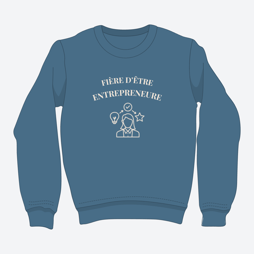 Crewneck - Entrepreneure - Dessin1 *formulation feminine*