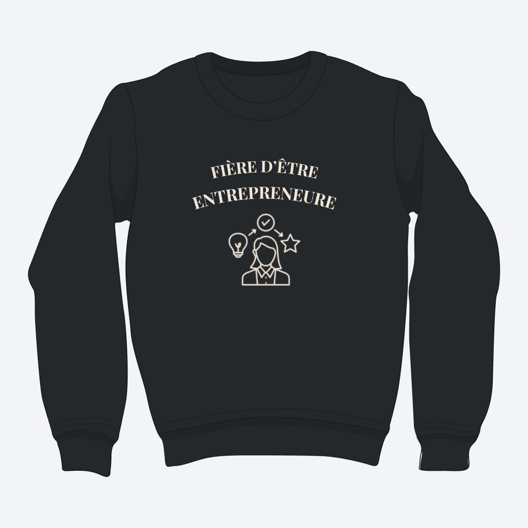 Crewneck - Entrepreneure - Dessin1 *formulation feminine*