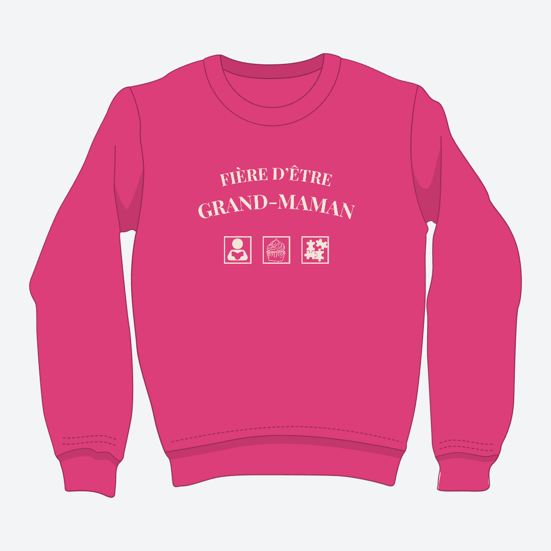 Crewneck - Grand-maman - Pictogrammes *formulation féminine*