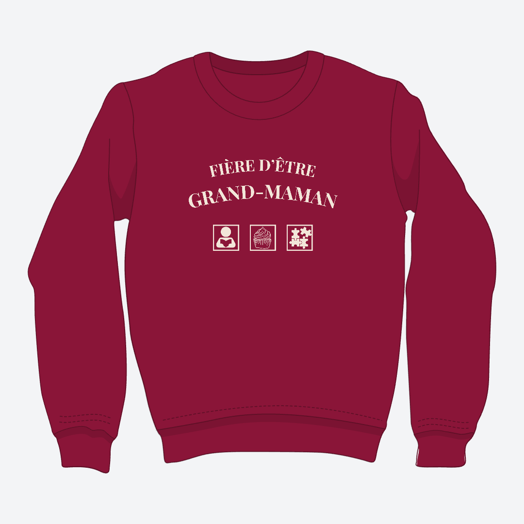 Crewneck - Grand-maman - Pictogrammes *formulation féminine*