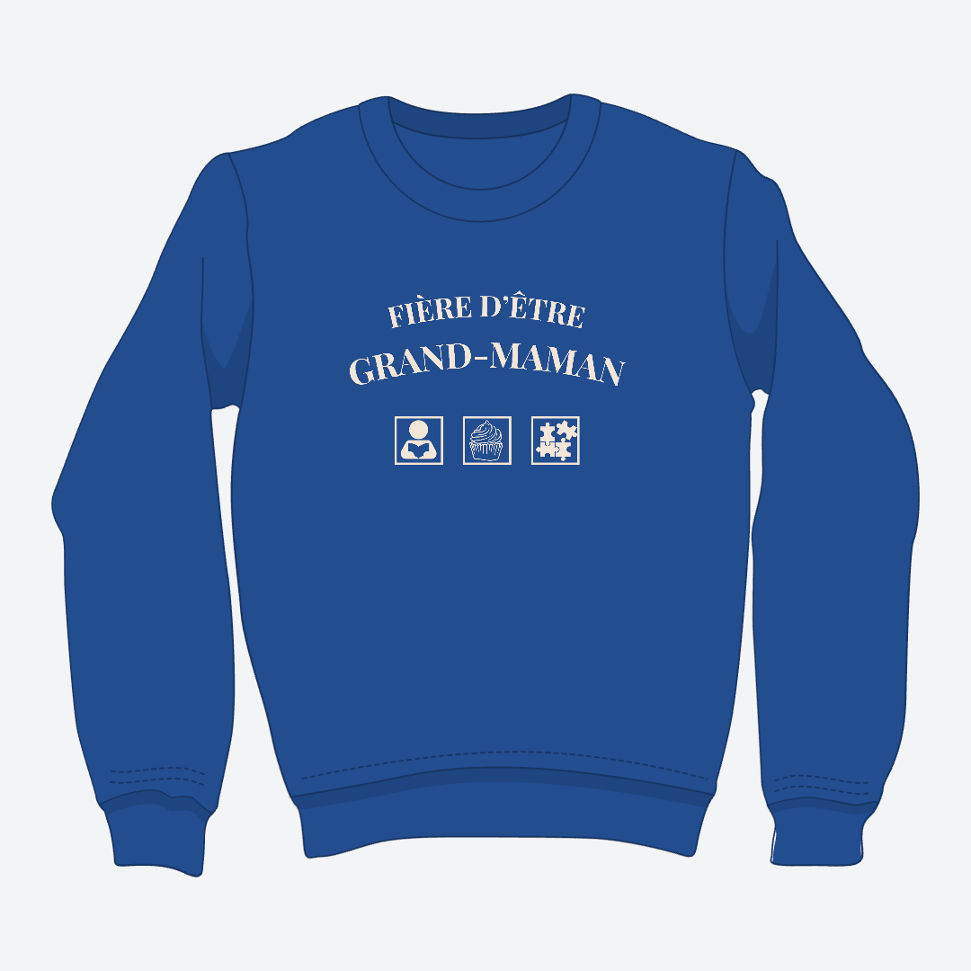 Crewneck - Grand-maman - Pictogrammes *formulation féminine*