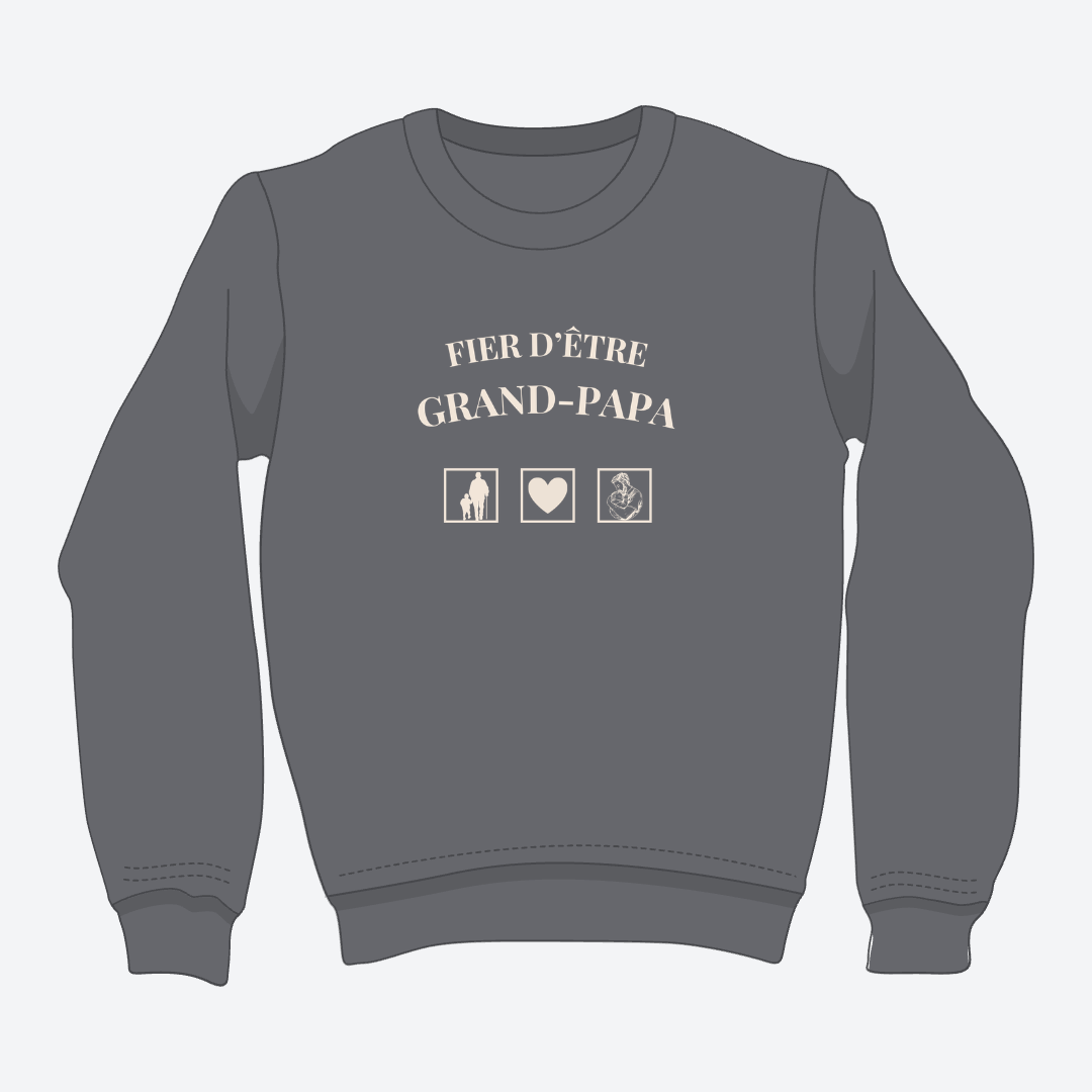 Crewneck - Grand-papa - Pictogramme *formulation masculine*