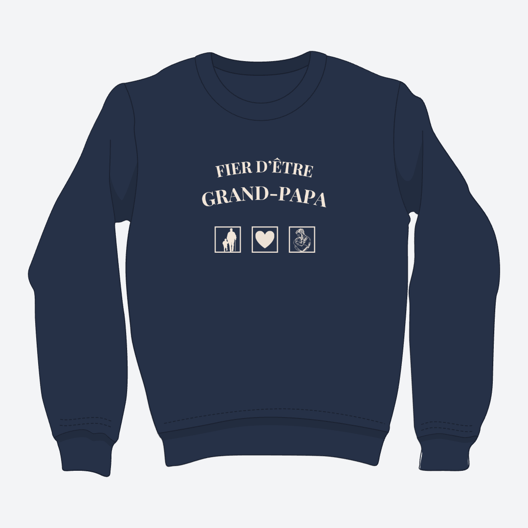 Crewneck - Grand-papa - Pictogramme *formulation masculine*