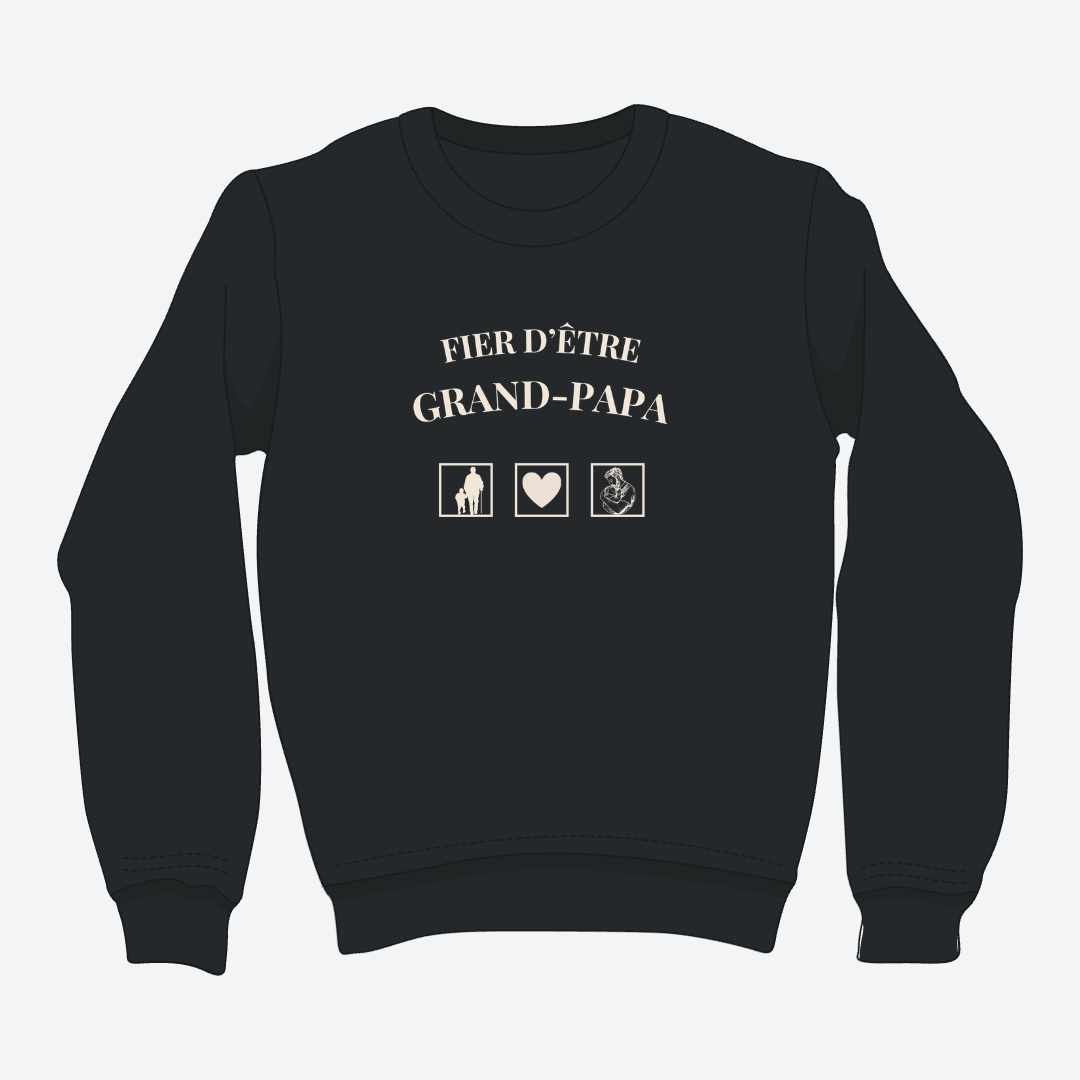 Crewneck - Grand-papa - Pictogramme *formulation masculine*